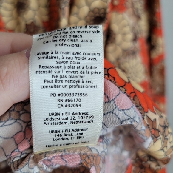 Stella Pardo Puff-Sleeved Floral Blouse size S NWT - Picture 8 of 10